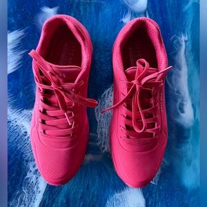 NEW Men’s Tres - UNO - Stand on Air Red Sketcher Shoes Memory Foam 10.5 EUR 44